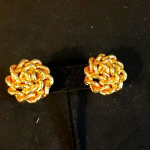 Gold tone earrings